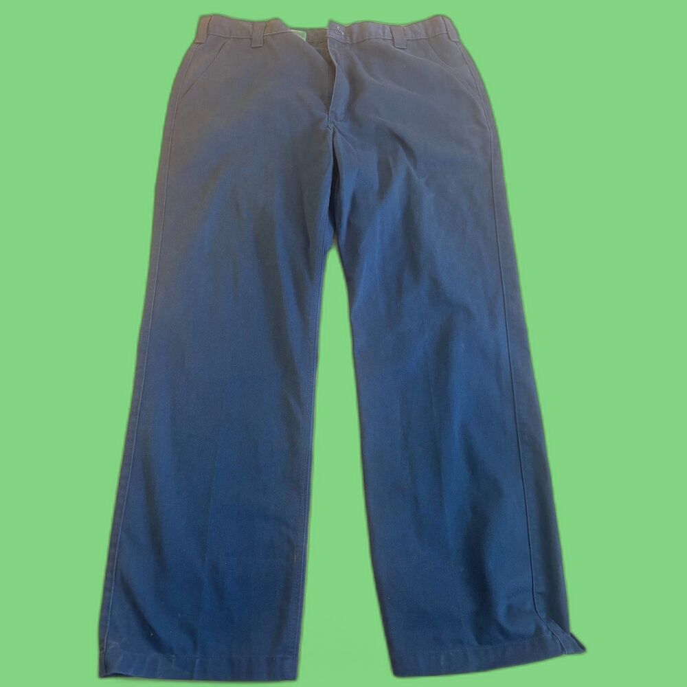 Carhartt B290 Navy Twill Work Pants Mens 42x34 Relaxed Fit Uniform